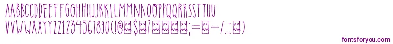 Шрифт DkInsomniac – фиолетовые шрифты