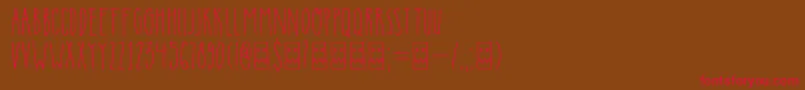 DkInsomniac Font – Red Fonts on Brown Background