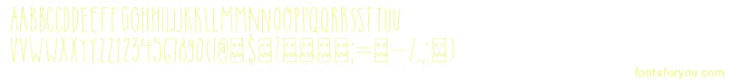 DkInsomniac-fontti – keltaiset fontit