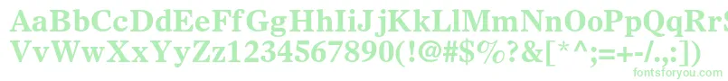 OlympianltstdBold Font – Green Fonts on White Background