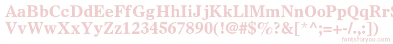 OlympianltstdBold Font – Pink Fonts on White Background