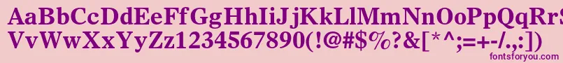 OlympianltstdBold Font – Purple Fonts on Pink Background