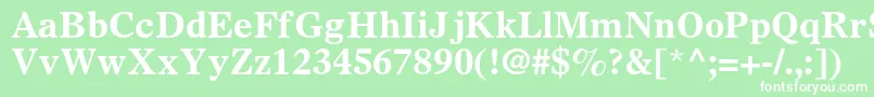 OlympianltstdBold Font – White Fonts on Green Background