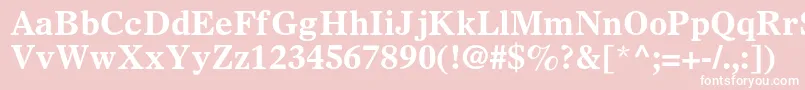OlympianltstdBold Font – White Fonts on Pink Background
