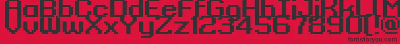 fuente Kyrou9RegularBold – Fuentes Negras Sobre Fondo Rojo