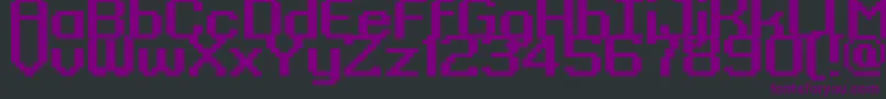 Kyrou9RegularBold Font – Purple Fonts on Black Background