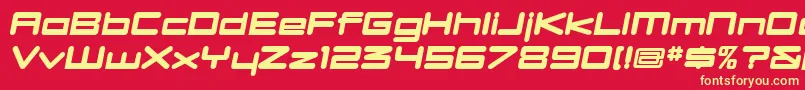 Dbxlnuwi Font – Yellow Fonts on Red Background