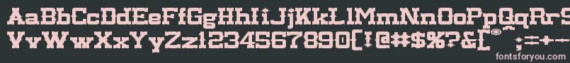 LassiterExtended Font – Pink Fonts on Black Background