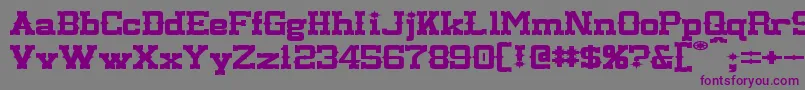 LassiterExtended Font – Purple Fonts on Gray Background