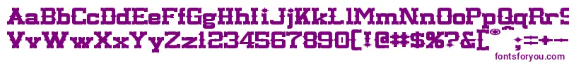 LassiterExtended Font – Purple Fonts on White Background