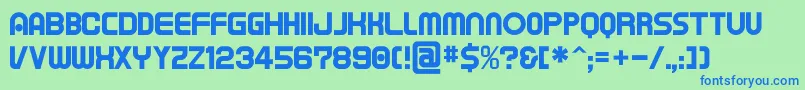 Tapem ffy Font – Blue Fonts on Green Background
