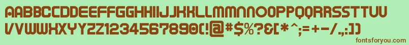 Tapem ffy Font – Brown Fonts on Green Background