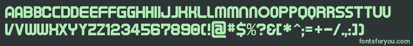 Tapem ffy Font – Green Fonts on Black Background
