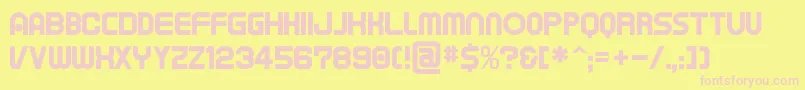 Tapem ffy Font – Pink Fonts on Yellow Background