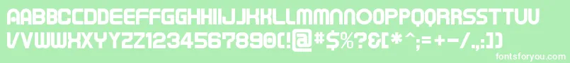Tapem ffy Font – White Fonts on Green Background