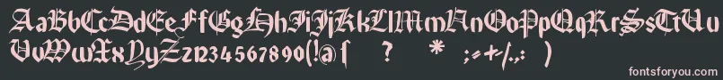 Rememberreinerfs Font – Pink Fonts on Black Background