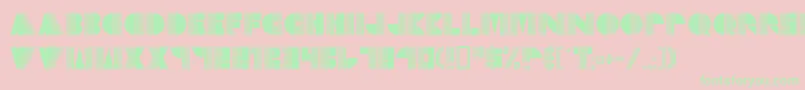 Echo ffy Font – Green Fonts on Pink Background