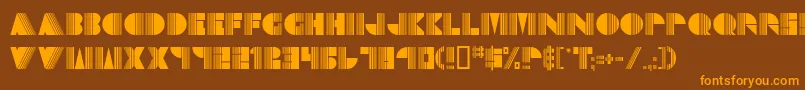 Echo ffy Font – Orange Fonts on Brown Background