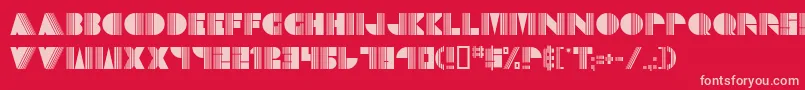 Echo ffy Font – Pink Fonts on Red Background