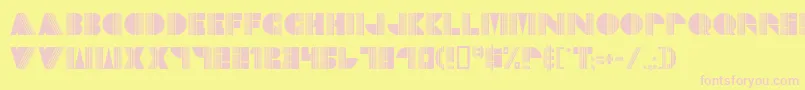 Echo ffy Font – Pink Fonts on Yellow Background