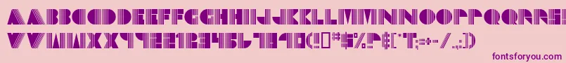 Echo ffy Font – Purple Fonts on Pink Background