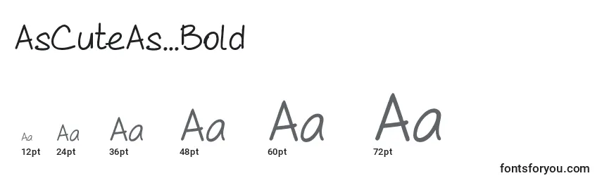 AsCuteAs...Bold Font Sizes
