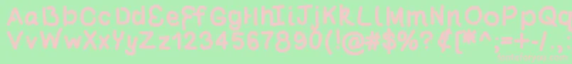 Poundcake69 Font – Pink Fonts on Green Background