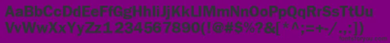 FrankfurtBold-fontti – mustat fontit violetilla taustalla