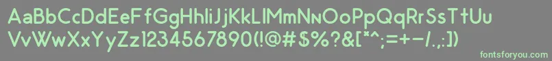 Подробнее о шрифте OdinRoundedRegular Шрифт OdinRoundedRegular – зелёные шрифты на сером фоне