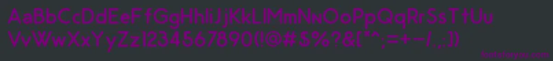 OdinRoundedRegular Font – Purple Fonts on Black Background