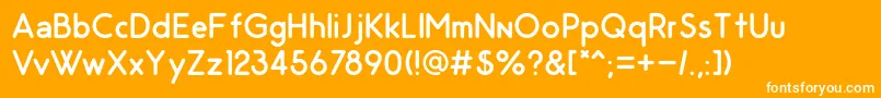 OdinRoundedRegular Font – White Fonts on Orange Background