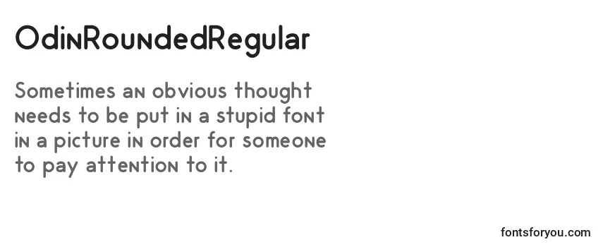 OdinRoundedRegular Font