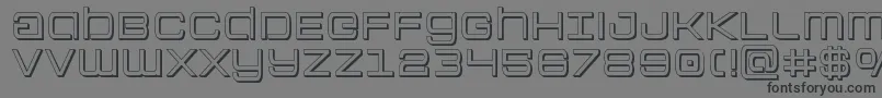 Police Colonymarines3D – polices noires sur fond gris