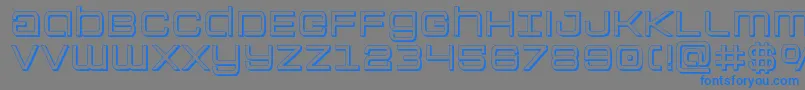 Fonte Colonymarines3D – fontes azuis em um fundo cinza
