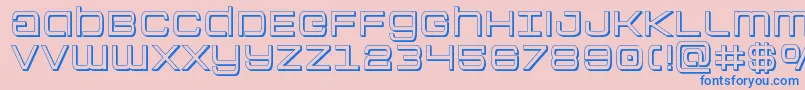 Colonymarines3D Font – Blue Fonts on Pink Background