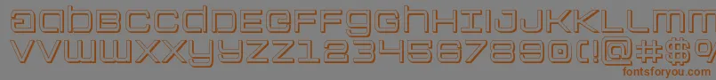 Colonymarines3D-Schriftart – Braune Schriften auf grauem Hintergrund