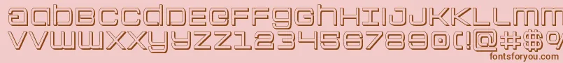 Colonymarines3D Font – Brown Fonts on Pink Background