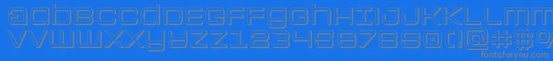 Więcej informacji o czcionce Colonymarines3D Czcionka Colonymarines3D – szare czcionki na niebieskim tle