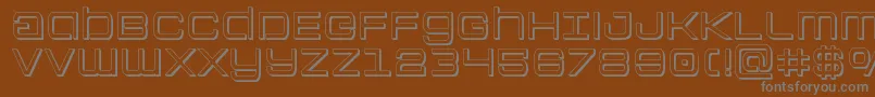 Colonymarines3D Font – Gray Fonts on Brown Background