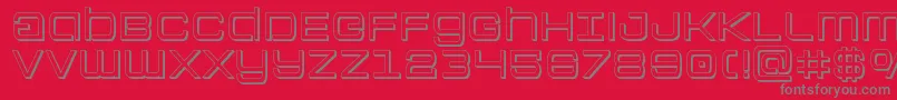 Colonymarines3D Font – Gray Fonts on Red Background