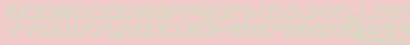 Colonymarines3D Font – Green Fonts on Pink Background
