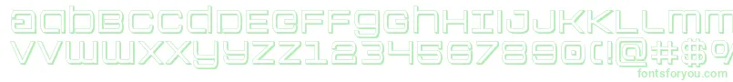 Colonymarines3D Font – Green Fonts on White Background