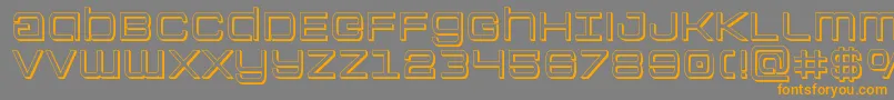 Colonymarines3D Font – Orange Fonts on Gray Background