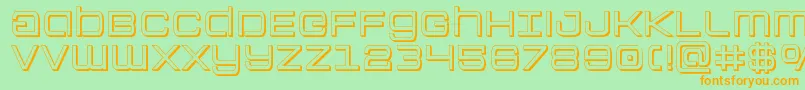 Colonymarines3D Font – Orange Fonts on Green Background