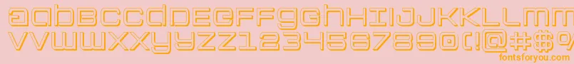 Colonymarines3D Font – Orange Fonts on Pink Background