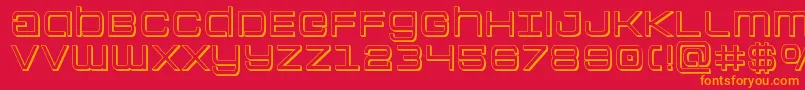 Colonymarines3D Font – Orange Fonts on Red Background