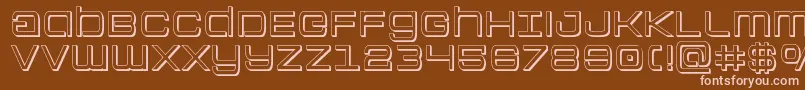 Colonymarines3D Font – Pink Fonts on Brown Background