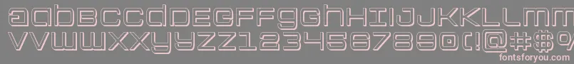 Colonymarines3D Font – Pink Fonts on Gray Background