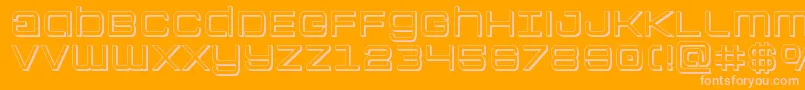 Colonymarines3D Font – Pink Fonts on Orange Background