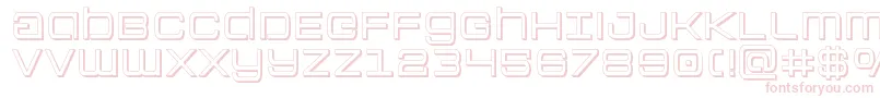フォントColonymarines3D – 白い背景にピンクのフォント